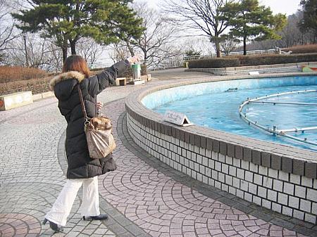 ＜コインを投げるテヨン＞