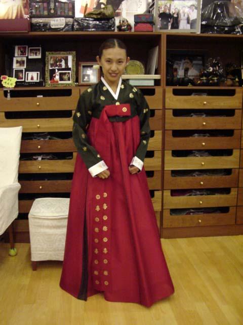 トゥルマギ 朱赤ロングタイプ 韓国 ハンボク チマチョゴリ用 한복