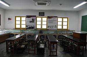 北朝鮮の学校や家の再現