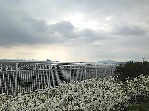 西海や永宗大橋、仁川空港方面の島々が見渡せます。