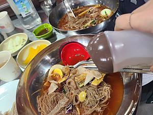味はからしとお酢で調節してくださいね！
