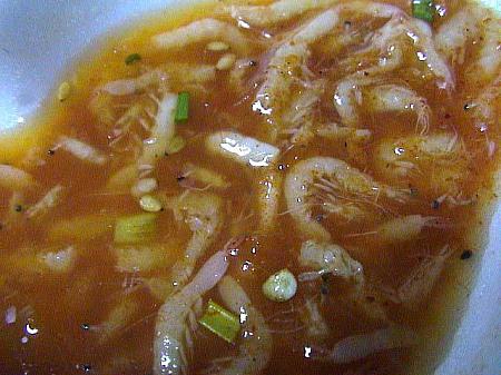 韓国料理食べ合わせ～茹でた豚肉とエビの塩辛