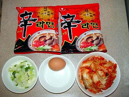 韓国伝統キムチラーメンを作ろう！