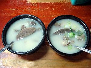 韓国料理対決、第1弾～ソルロンタン対決～ ソルロンタン ソルノンタン 牛肉スープ内臓スープ