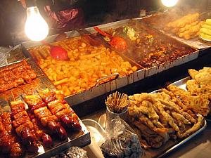 韓国の食べ物屋台