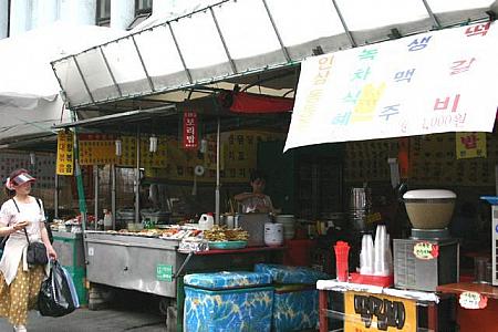 韓国の食べ物屋台