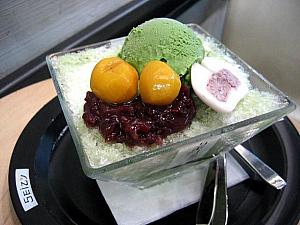 ３．｢SEIZY｣の緑茶ピンス：ハーゲンダッツ風の渋みのあるアイスクリームがポイント