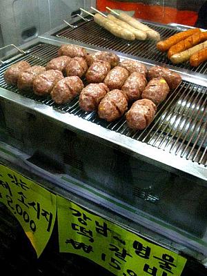 韓国の屋台食べ歩き in 江南駅！