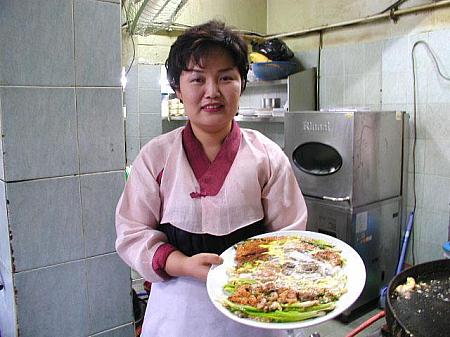 釜山の名物料理「東莱パジョン」