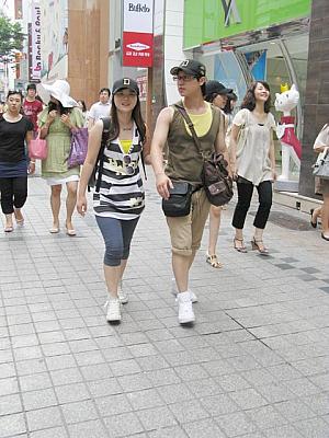 写真で見る明洞ファッションチェック！【２００８年８月】 ８月の服装8月の服装