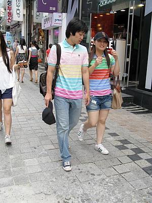 写真で見る明洞ファッションチェック！【２００８年８月】 ８月の服装8月の服装