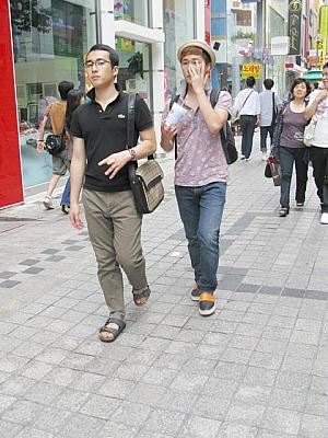 写真で見る明洞ファッションチェック！【２００８年８月】 ８月の服装8月の服装