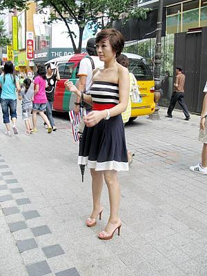 写真で見る明洞ファッションチェック！【２００８年８月】 ８月の服装8月の服装