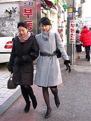 リボン使いが可愛い、韓国のお姉さんスタイルウールコート！ 
