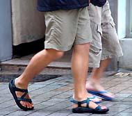 雨対策？！の服装といえば、やっぱり短パン＆サンダルが1番！ -明洞