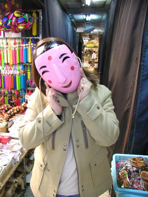 韓国伝統のお面の数々 南浦洞 にて プサンナビ