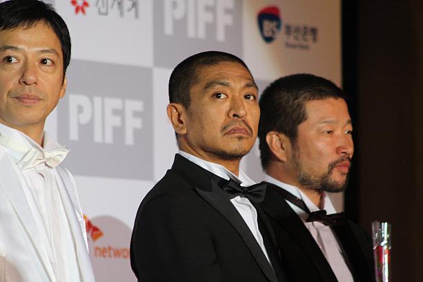 日本勢からはまっちゃんこと松本人志監督一同！