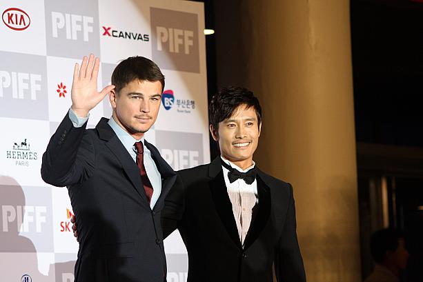 やはり今年の一番注目のイ・ビョンホンとジョシュ・ハートネット！
