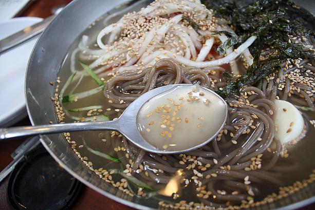 トンチミスープがまた美味しさを倍増させてくれます！