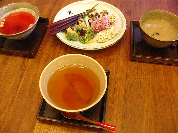 寒い冬には温かい伝統茶！あったまるなあ～～。