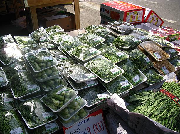ナムルとは野菜の和え物のこともいうけれど、このような食用の草や葉、山菜もナムルといいます。
