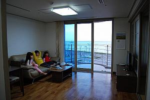 目の前は東海（日本海）の快適宿舎