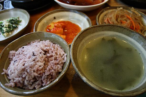 ご飯の量もかなり多くなっています。詳細は後日プサンナビにて！