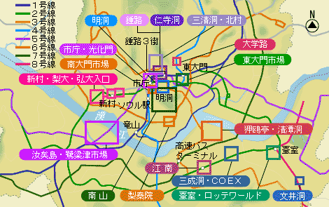 ソウル 韓国地図 ソウルナビ