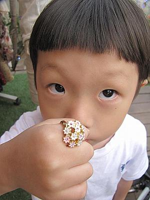 子供が一番気に入った指輪。