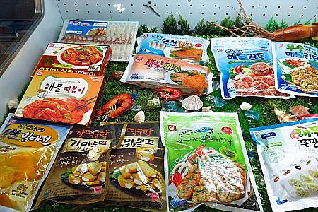 練り物も水産食品。韓国語では総称「オムッ」。いやあ、ホントにいろんな種類がありますね～