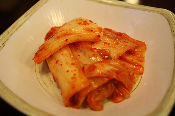 キムチと一緒に食べると絶妙です！
