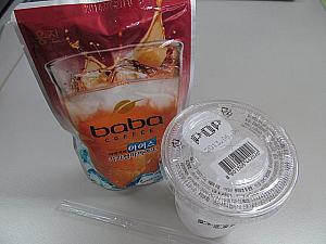 ＜babaコーヒー　アイスキャラメルマキアート　1500ウォン＞<BR>甘過ぎず、美味しい^^
