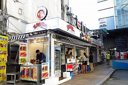 ミリオレ横路地には韓国式トーストチェーン店、ホボン・トーストとキンパッ（海苔巻き）屋さんが～