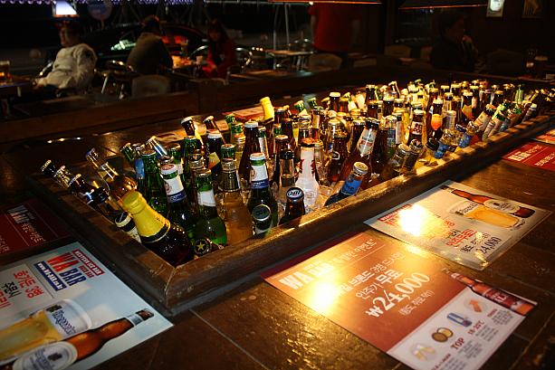こちらは、全国展開するＷＡＢＡＲ！世界中のビールが飲めます。