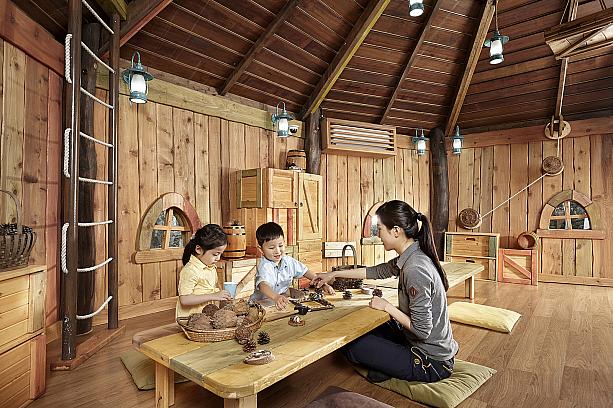済州新羅ホテル、童話の中の丸太小屋「キッズキャビン」オープン 子連れ 子供向け 済州島ホテルでキャニング
