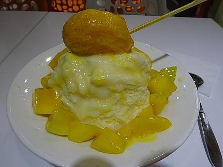「西門町芒菓冰」のマンゴーかき氷