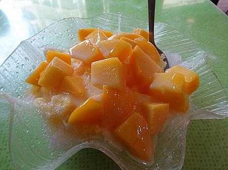 「冰讃」のマンゴーかき氷