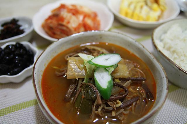 主婦料理企画 韓国料理を作ろう ユッケジャン編 プサンナビ