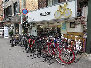 この街には珍しい自転車屋さん