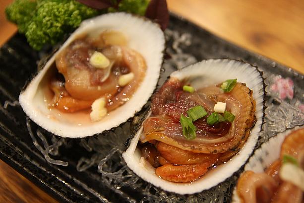 冬の時期に、釜山でも食べられる赤貝のお刺身♪旬の味です！