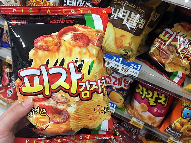 韓国版ピザポテトのピジャカムジャチップ（1,500ウォン）＠コンビニで購入