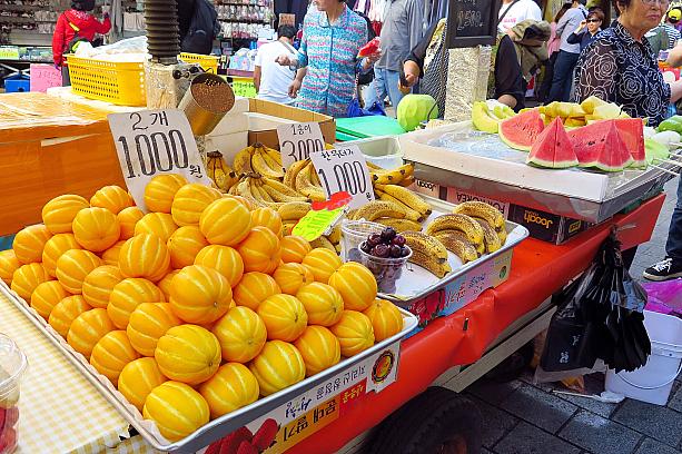 韓国で夏のフルーツといえば、黄色いチャメ（マクワウリ）！