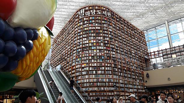 本棚には5万冊以上の本があるとか。