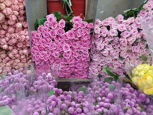南大門市場の中の花市場！