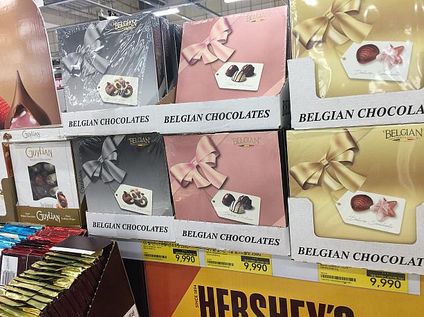なんといってもベルギーチョコ！