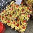 呼び込みで聞かれたバナナ、千ウォン！これは安い。甘熟王と書いてあります。大型スーパーだと4000ウォン位はするのでこの日は叩き売りですね。