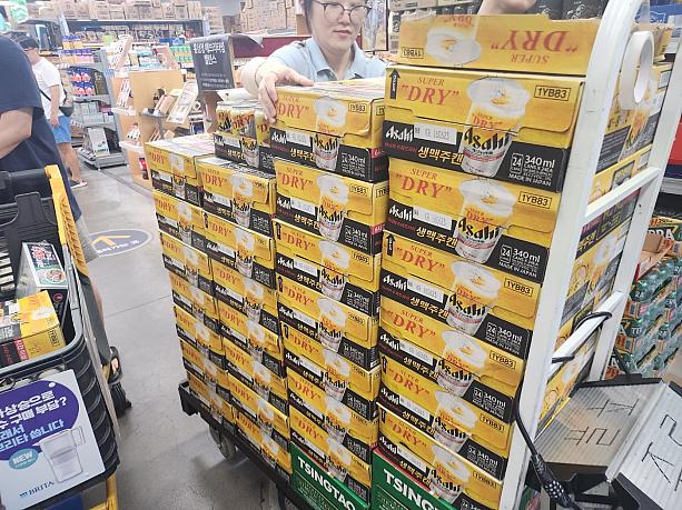 韓国でも大人気で売り切れ続出のアサヒスーパードライビール缶！！