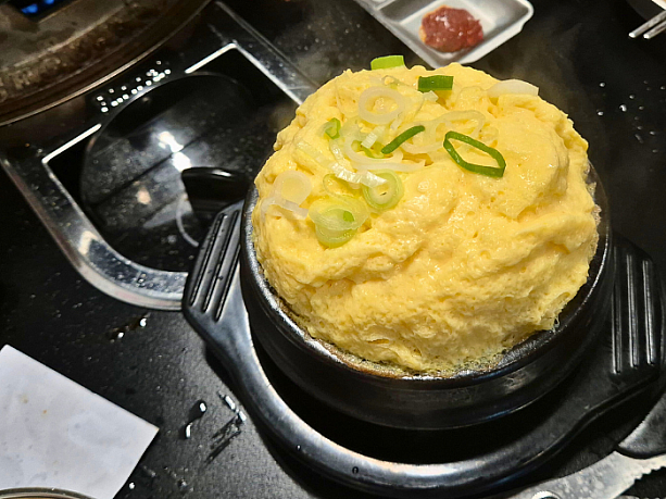ふわふわケランチム（韓国風茶碗蒸し）も注文～。
