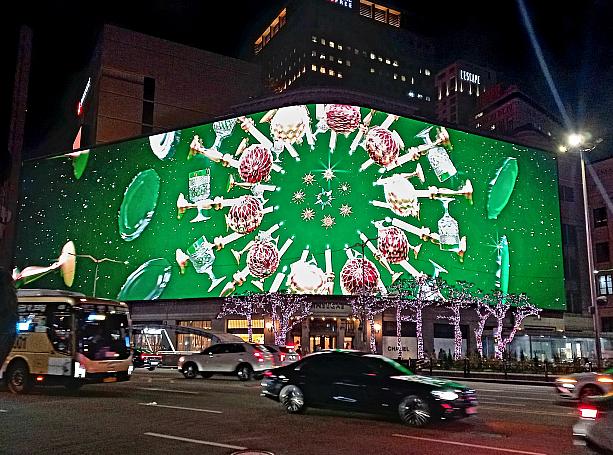 11月1日から、新世界百貨店のイルミネーションが今年もはじまりました~！