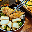 トウガラシの肉詰めチヂミ。